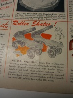 Roller Skates with bright nickel finish--with key! ©booksandbuttons